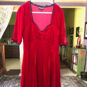 Red Velvet Dress